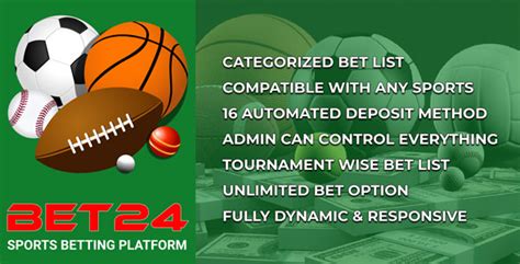 bet24 sports betting  Bet24 is a complete solution for all kinds of sports betting, its Cross Browser Optimized script working fine for all device – Desktop & Mobile